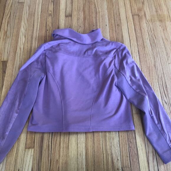 H by Halston Faux Suede French Terry Zip Jacket 16 - Picture 9 of 10